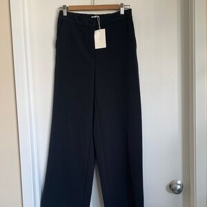 OAK + FORT Black Wide-Leg Trousers